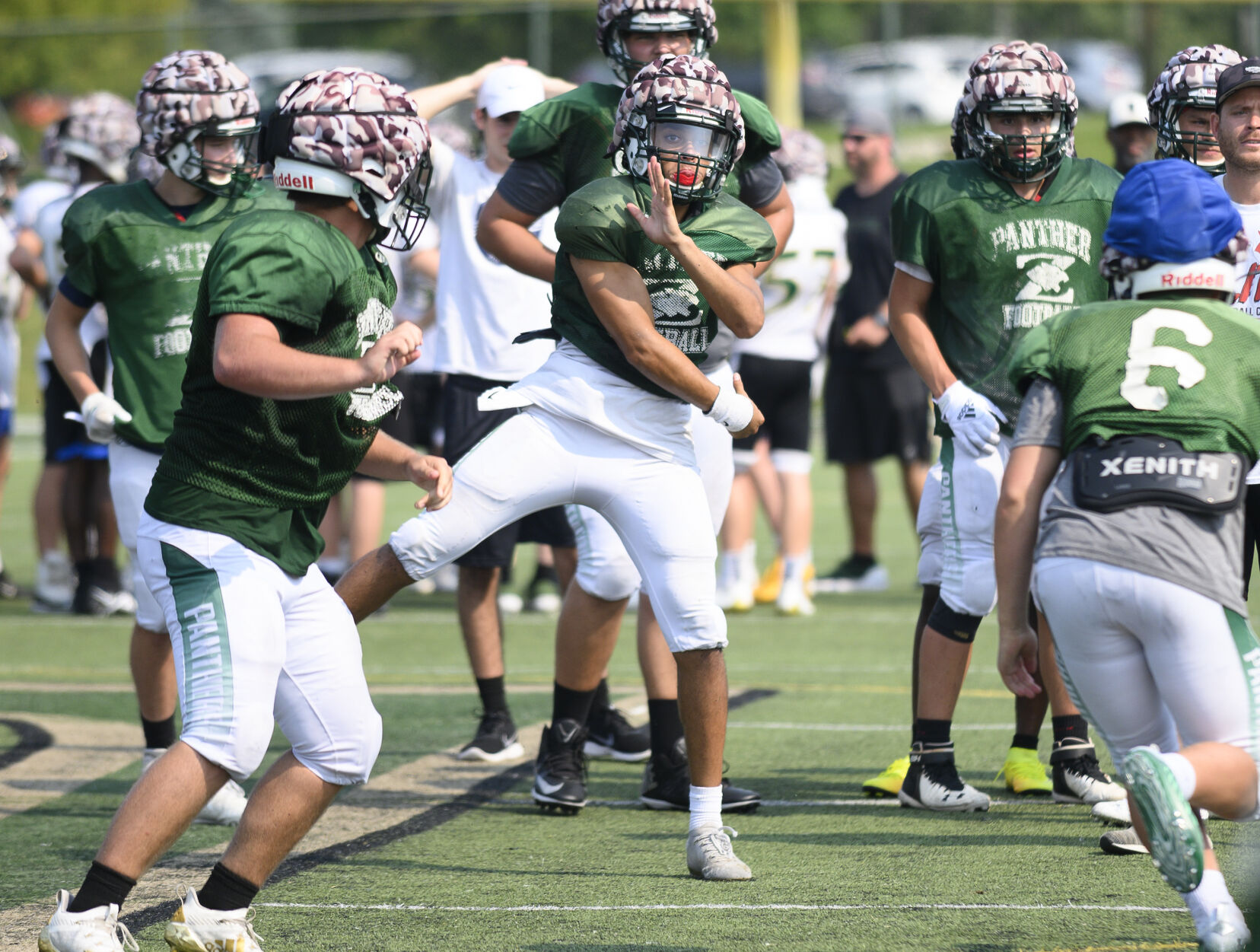 Fort Zumwalt North football practice